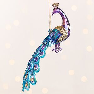 Елочная игрушка Павлин Патрис - Anima Pavone 9 см, подвеска Kurts Adler фото 6