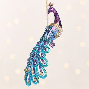Елочная игрушка Павлин Патрис - Anima Pavone 9 см, подвеска Kurts Adler фото 3