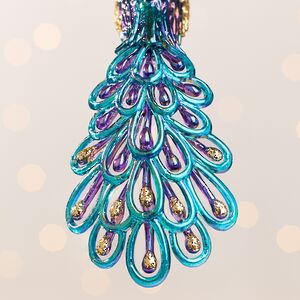 Елочная игрушка Павлин Патрис - Anima Pavone 9 см, подвеска Kurts Adler фото 4