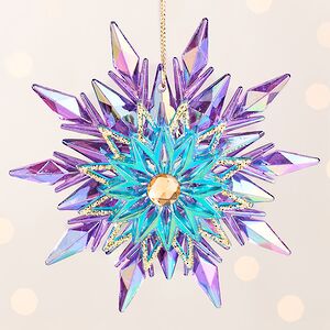 Елочная игрушка Снежинка Мариз - Anima Pavone 11 см, подвеска