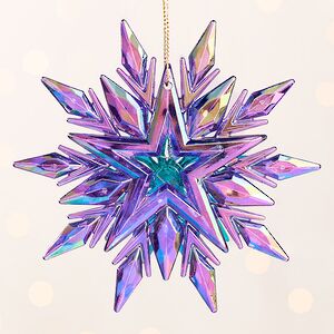 Елочная игрушка Снежинка Мариз - Anima Pavone 11 см, подвеска Kurts Adler фото 3