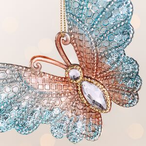 Елочная игрушка Бабочка Иви - Azure Wonders 10 см Kurts Adler фото 2