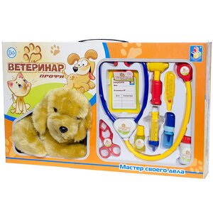 Набор "Ветеринар" с мягкой игрушкой - собачкой 1TOY (1Той) фото 1