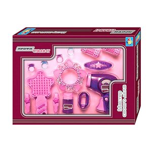 Набор Профи Стилист 11 предметов розовый с фиолетовым