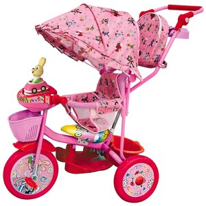 Велосипед "Ну, погоди!", 11"/9" с тентом, Заяц 1TOY (1Той) фото 1