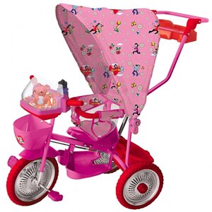 Велосипед "Ну, погоди!",10"/8" с тентом, Мышь 1TOY (1Той) фото 1
