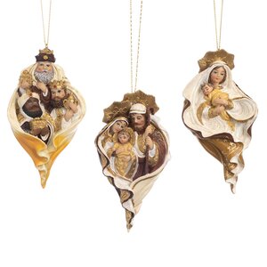 Елочная игрушка Дева Мария с младенцем Иисусом 13 см, подвеска Goodwill фото 2