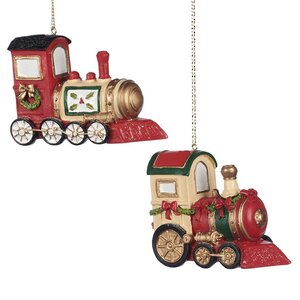 Елочная игрушка Рождественский Поезд 10 см, подвеска