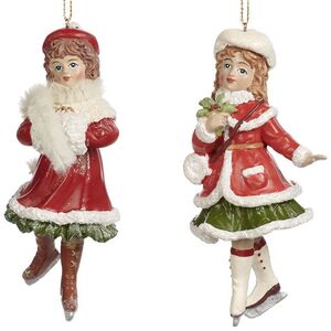 Елочная игрушка Девочка Джофранка на коньках - Christmas Carol 13 см, подвеска Goodwill (Гудвилл) фото 2