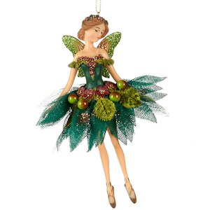 Елочное украшение Фея Тюльпания - Цветочная Прима 15 см, подвеска Goodwill фото 1