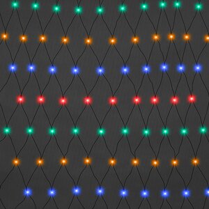 Гирлянда Сетка 2.4*2.4 м, 400 разноцветных микроламп, зеленый ПВХ, контроллер, IP20 Snowhouse фото 2