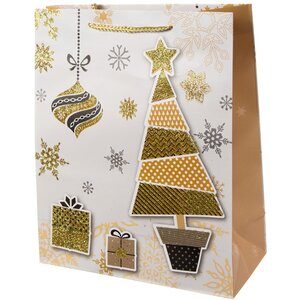 Подарочный пакет Magic Christmas - Золотая Ёлочка 33*27 см Due Esse Christmas фото 1