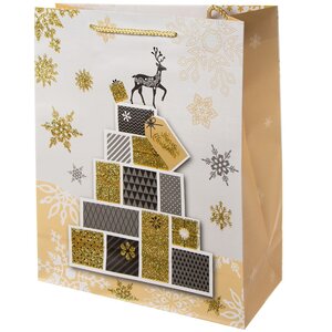 Подарочный пакет Magic Christmas - Коробочки с презентами 33*27 см