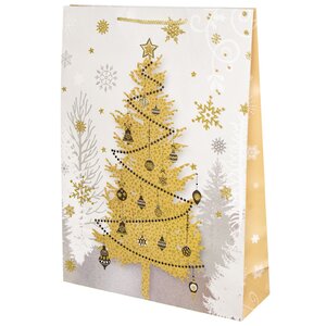 Подарочный пакет Magic Christmas - Золотая Ёлочка 45*33 см