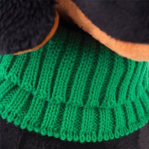 Мягкая игрушка Собака Ваксон в зеленой шапке и шарфе 25 см Budi Basa фото 4