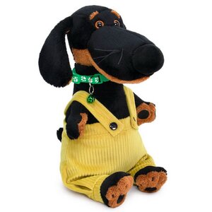 Мягкая игрушка Собака Ваксон с ошейником и в штанах на лямках 25 см Budi Basa фото 2