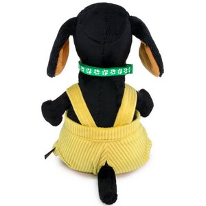 Мягкая игрушка Собака Ваксон с ошейником и в штанах на лямках 25 см Budi Basa фото 3