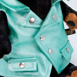 Мягкая игрушка Собака Ваксон в зеленой рокерской жилетке 29 см Budi Basa фото 2