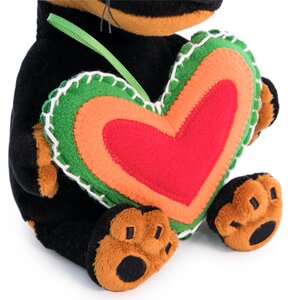 Мягкая игрушка Собака Ваксон Baby с сердечком из флиса 19 см Budi Basa фото 2