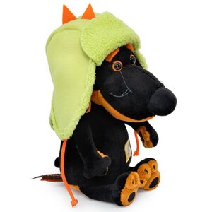 Мягкая игрушка Собака Ваксон Baby в шапке дракончик 19 см