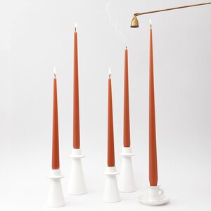 Высокие свечи Андреа Velvet 30 см, 5 шт, терракотовые Candleslight фото 8