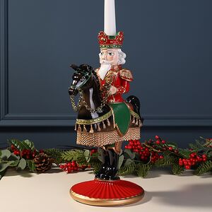 Декоративный подсвечник Щелкунчик - Prince Theodore Christmas 33 см красный EDG фото 1