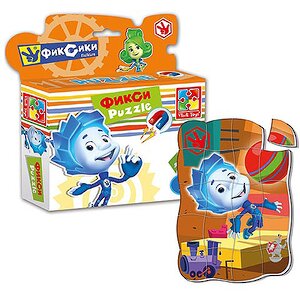 Магнитный пазл в коробке Фиксики - Нолик, 20 элементов Vladi Toys фото 1