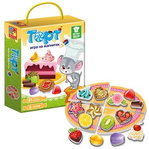 Развивающая магнитная игра Крошка Шеф: Торт Vladi Toys фото 1