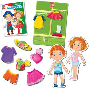 Магнитная игра-одевалка Модники Vladi Toys (Влади Тойс) фото 3