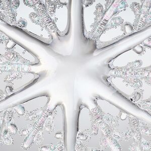 Елочная игрушка Снежинка - Ледяные узоры 15 см, серебряная, подвеска Kurts Adler фото 3