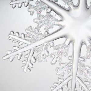 Елочная игрушка Снежинка - Ледяные узоры 15 см, серебряная, подвеска Kurts Adler фото 5