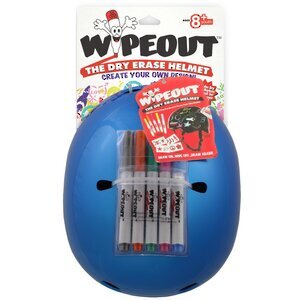 Детский защитный шлем Wipeout Blue Metallic с фломастерами, 49-52 см Wipeout фото 2