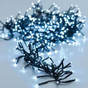 Светодиодная гирлянда Млечный путь - Cluster Lights 2.4 м, 192 холодных белых MINILED ламп, черный ПВХ