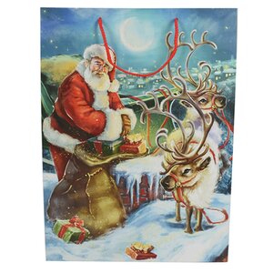 Подарочный пакет North Pole Stage 45*33 см Due Esse Christmas фото 1