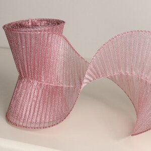 Декоративная лента Spirale 180*13 см античный розовый Due Esse Christmas фото 2