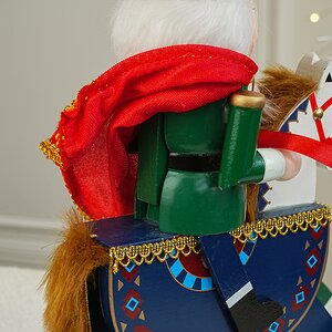 Декоративная фигурка Щелкунчик на Лошадке-Качалке 30 см Due Esse Christmas фото 7