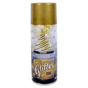 Декоративные блестки-спрей Super Glitter 100 мл, золотые Due Esse Christmas фото 1