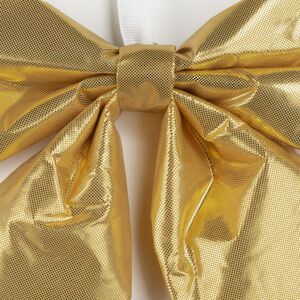 Бант на елку Де Ламонт 19*16 см золотой Due Esse Christmas (Ду Эссе Кристмас) фото 2