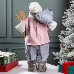 Новогодняя фигура Санта Клаус - Волшебник из Харрикейна 60 см Due Esse Christmas фото 3