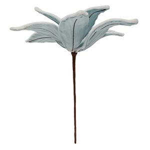 Пуансеттия Georgette 30 см бирюзовая, на стебле Due Esse Christmas фото 2