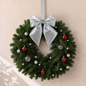 Бант на елку De Lamont 19*16 см серебряный Due Esse Christmas (Ду Эссе Кристмас) фото 4