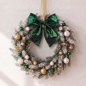 Бант на елку De Lamont 19*16 см зеленый Due Esse Christmas (Ду Эссе Кристмас) фото 3