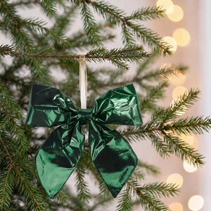 Бант на елку Де Ламонт 28*28 см зеленый Due Esse Christmas (Ду Эссе Кристмас) фото 3