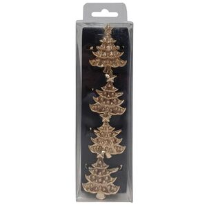 Кольца для салфеток Golden Tree 5 см, 4 шт Due Esse Christmas фото 3
