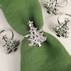 Кольца для салфеток Silver Tree 5 см, 4 шт