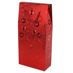 Подарочный пакет-коробка для бутылок Барнелли 38*19 см красный Due Esse Christmas фото 2