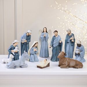 Рождественский вертеп Библейское Сказание 20 см, 11 фигурок
