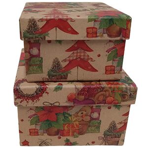 Подарочные коробки Christmas Bear 9-11 см, 2 шт