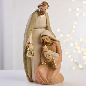 Рождественская статуэтка Святое Рождение Иисуса 20 см бежевая
