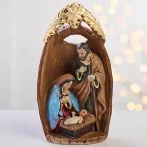 Рождественская статуэтка Пресвятая Дева Мария с младенцем 14 см